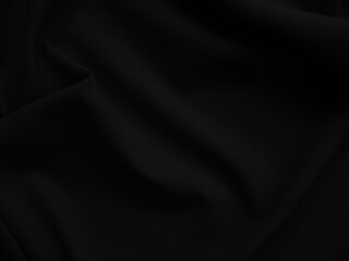 Black background texture fabric fiber crumpled grain dark cotton fine cloth pattern grunge textile canvas linen nylon grey abstract polyester material vintage, empty surface soft.