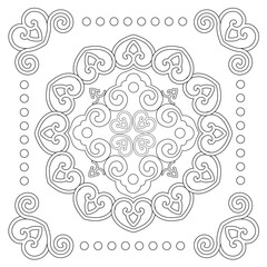 Beautiful and seamless concept. Abstract mandala pattern, blooming koleidoscope theme. Great for corporate, business and decoration
