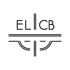 elcb line art on white background