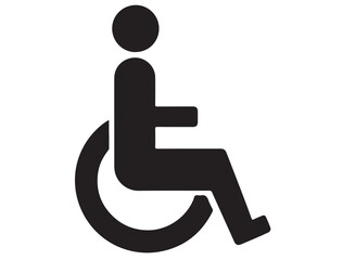  HANDICAP ICON SILHOUETTE