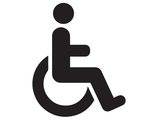  HANDICAP ICON SILHOUETTE