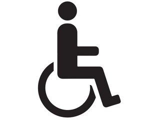  HANDICAP ICON SILHOUETTE