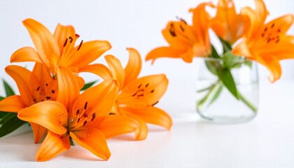 Obraz premium Lily flower background