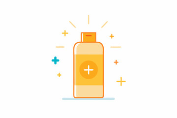 sunscreen bottle sun sparkles