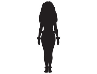 HAWAIIAN GIRL SILHOUETTE
