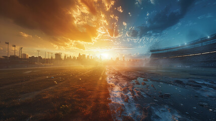 versus background image,  left and right, american football stadium background image, two team clash and big match for logo