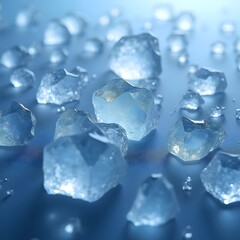 Obraz premium ice texture, iced background, ice wallpaper