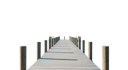 Fototapeta premium Pier into endless inky expanse