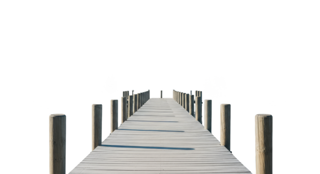 Pier into endless inky expanse