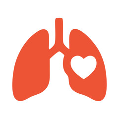 Obraz premium pulmonary health icon