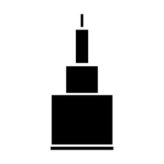 Skyscraper icon vector. Building illustration sign. high-rise building symbol. architecture logo.