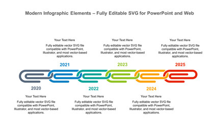 Modern Infographic Elements – Fully Editable SVG for PowerPoint, Web, Illustrator, and most vector-based applications. Ideal for presentations, infographics, and business slide designs.