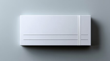 A white box with a white border