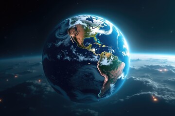 Planet Earth Space View Global Perspective World Imagery