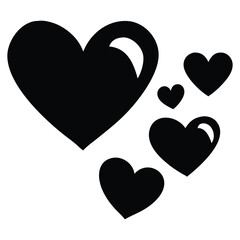 Love silhouette, Heart silhouette, Heart shape