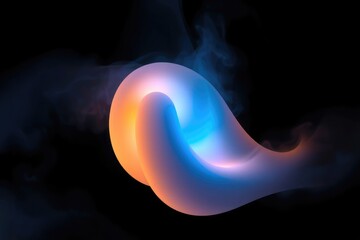 Cosmic Nebula Glowing Gas  Celestial Swirl