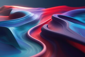 Abstract Art Vibrant Swirls of Color and Texture for Backgrounds