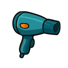 hair dryer isolated on white