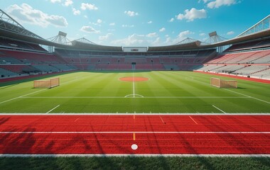 Soccer Field Line Marking - Freshly Painted