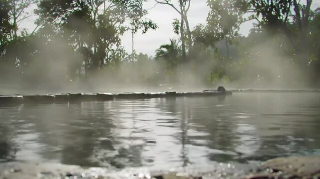 Steamy tranquility at Mengeruda Hot Springs, hidden in NTT highlands.