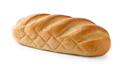 One loaf of bread isolated on white