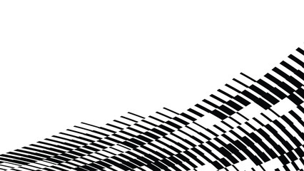 Vector abstract geometric seamless pattern with wave fading lines, tracks, halftone stripes. Extreme sport style illustration, urban art. Trendy monochrome graphic texture. Stylish sports pattern.