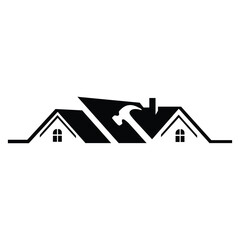 Roofing and home repair services logo