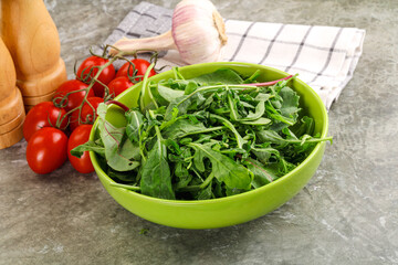 Arugula and spinach mix salad