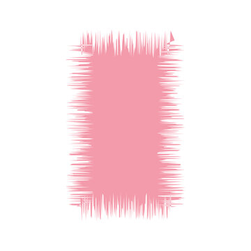 Blank Jagged Rectangle Frame