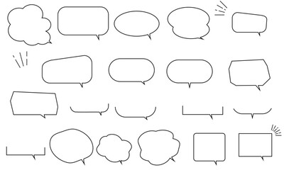 いろいろふきだしフレームセット