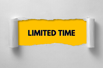 Limited Time Offer design with a clock icon signifying urgency