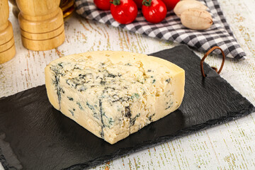 Gourmet blue cheese with mold