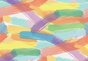 Colorful brush strokes creating a vibrant and textured abstract background with a playful and artistic feel