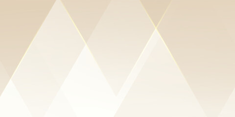 Abstract golden background with white and beige luxury glitter shapes. Golden lines luxury on cream color background. Gold elegant realistic paper cut style 3d. Vector illustration