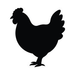 Simple Cute Hen vector Design