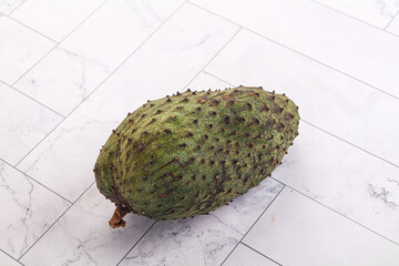 Ripe green sweet soursop fruit