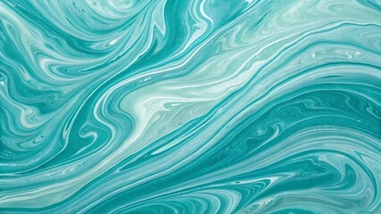  Teal marble texture full frame background.