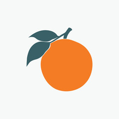 Fresh orange logo, orange, organic, fruit, leaf, juice, juicy, nature fully editable vector logo template