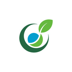 Eco Growth Leaf Logo