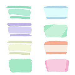 Obraz premium set of colorful labels