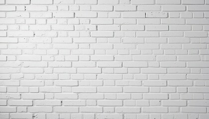 Obraz premium Clean White Brick Wall Background for Design Inspiration