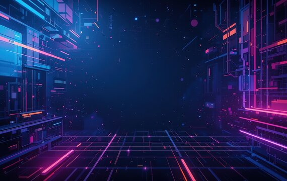 Dynamic Pixelated Sonic Background for Design