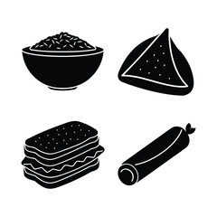 Set of Fast Food Variety Vector Design