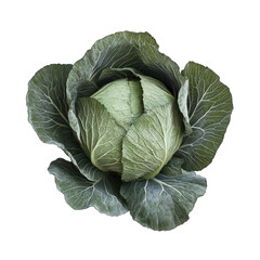 Fototapeta premium Close-up of a head of green cabbage