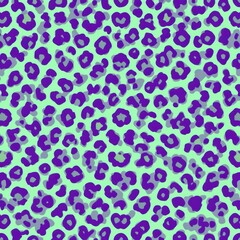 Majestic Purple Leopard Print Pattern Background