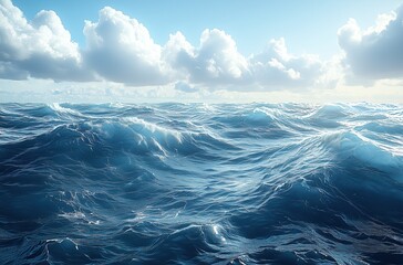 Natural Power in Surging Ocean｜Visual Impact of Roaring Waves