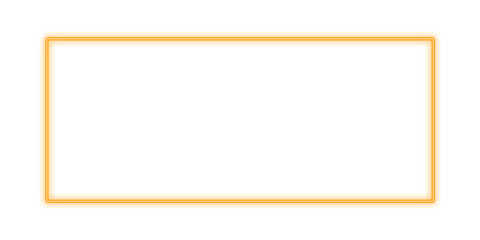 glowing green neon rectangular frame isolated on a transparent background. Bright neon border with blank space for text. Ideal as a glowing banner, mockup, or template. Perfect for decoration, design.