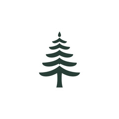 Abstract Tree Logo Design with Layered Green Canopy