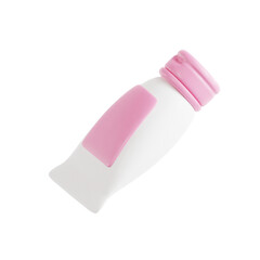 pink and gold Face Cream 3d icon illustration