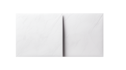 Elegant White Paper Texture  Isolated on transparent background Mockup for Design Projects